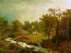 Westfalische Landschaft Mit Wildbach Westfalische Landschaft Mit Wildbach