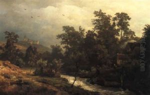 Rheinische Landschaft by Andreas Achenbach