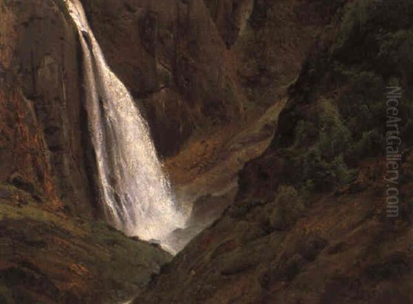 Ein Wasserfall In Norwegen - view 1