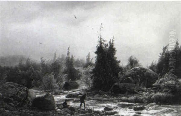 Wildwasser Im Norwegischen Hochland - view 1