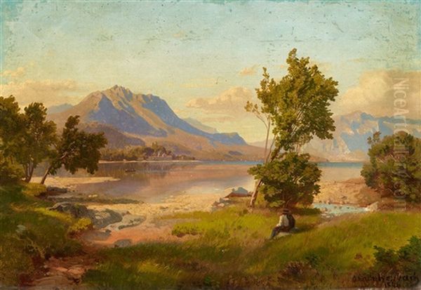 Alpine Landscape With A Lake - view 1