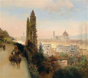 View Of Florence by Oswald Achenbach