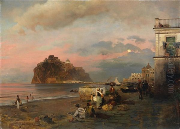 View Of Ischia With The Aragonese Castle - view 1