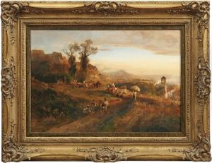 Erntearbeiter Bei Der Rast In Italienischer Landschaft