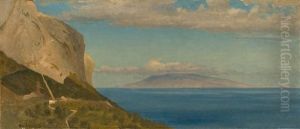 View From Capri Towards Ischia by Oswald Achenbach