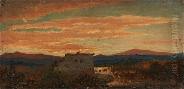 Oil Sketch Of A Southern Landscape - view 1