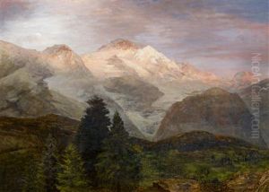Blick Auf Das Jungfrau-massiv by Oswald Achenbach