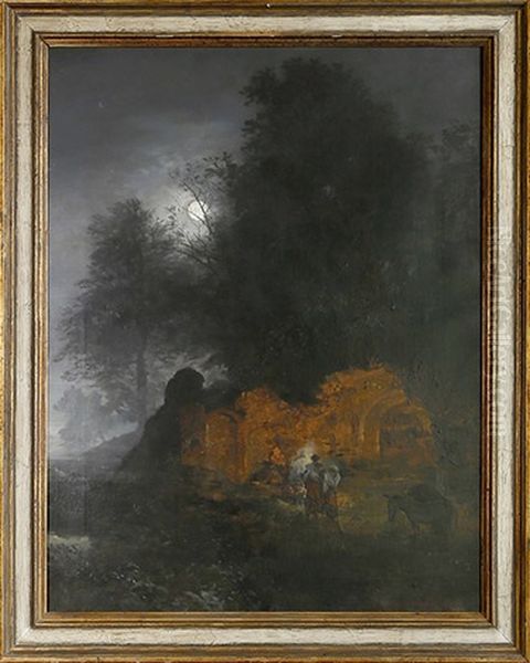Grotte Italienne Au Clair De Lune - view 1