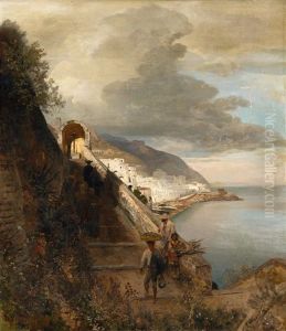 Auf Capri by Oswald Achenbach