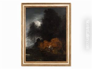 Moonlight Landscape by Oswald Achenbach