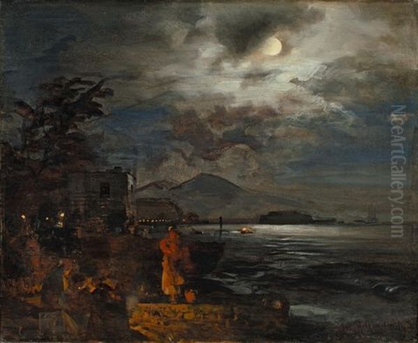 Italienische Kuste Bei Nacht - view 1