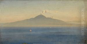 View Of Mount Vesuvius by Oswald Achenbach