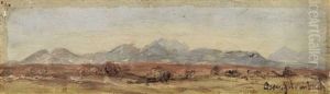 Landscape Study by Oswald Achenbach