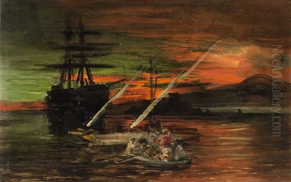 A Ghost Ship In The Gulf Of Naples - view 1