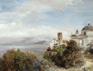 La Chiesa Della Ss. Annunziata A Vico Equense Dans La Baie De Naples, Campania La Chiesa Della Ss. Annunziata A Vico Equense Dans La Baie De Naples, Campania