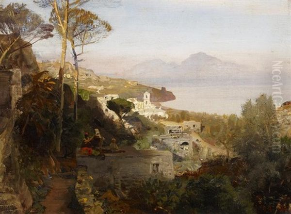 Blick Von Sorrent Auf Capri - view 1