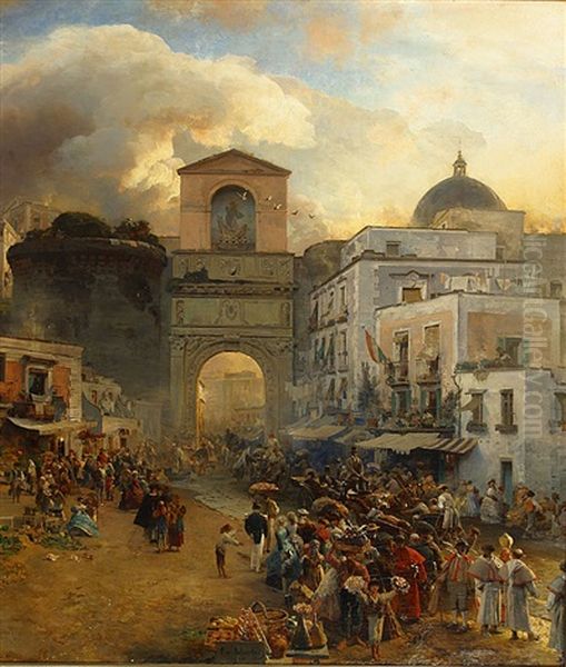 Italiaans Stadsgezicht (napelse Poort Te ...) - view 1