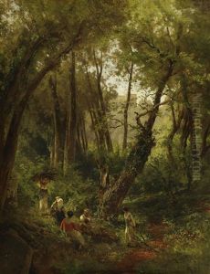 Wald Der Villa Chicci by Oswald Achenbach