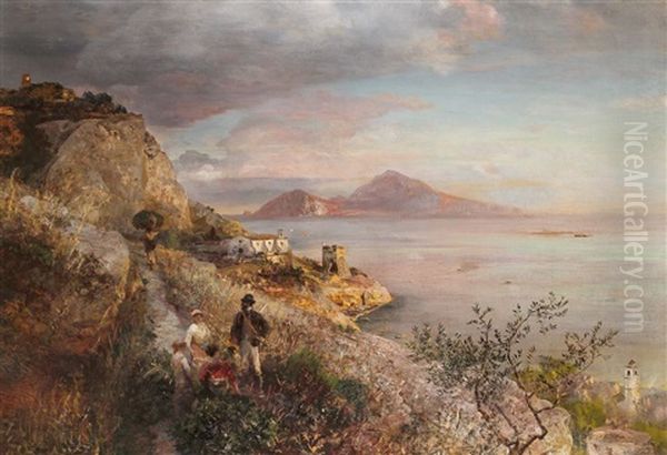 Neapolitanische Kuste Mit Blick Auf Capri - view 1