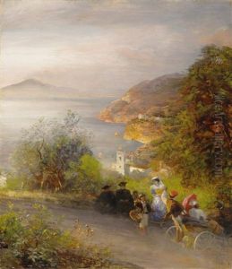Abendstimmung Auf Capri by Oswald Achenbach