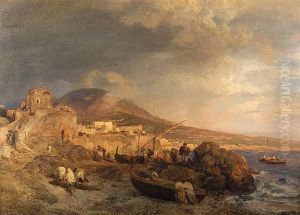 Bay Of Naples by Oswald Achenbach