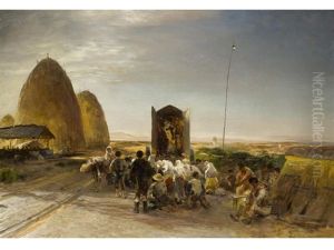 Zelebrierung Eines Messgottesdienst In Weiter Campagna-landschaft