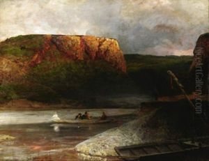 Abendstimmung An Der Loreley by Oswald Achenbach