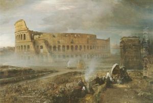 Das Kolosseum In Rom by Oswald Achenbach