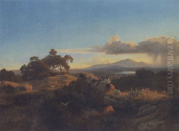 Landschaft An Einem Oberitalischen See - view 1