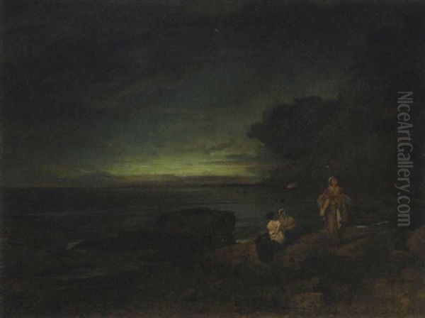 Abendstimmung Am Meer (am Golf Von Neapel?) - view 1