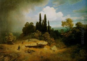 Italienische Gewitterlandschaft