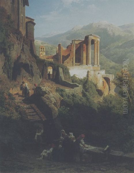 Der Tempel Der Sybille In Tivoli - view 1