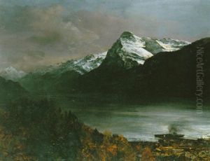 Mondnacht Am Vierwaldstatter See by Oswald Achenbach