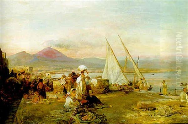 The Bay Of Naples With Vesuvius Beyond - view 1