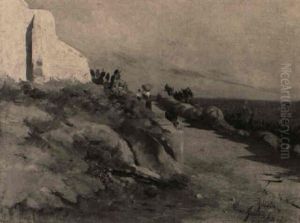 Strase In Taormina by Oswald Achenbach
