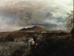 Sommerabend In Der Umgebung Von Neapel by Oswald Achenbach