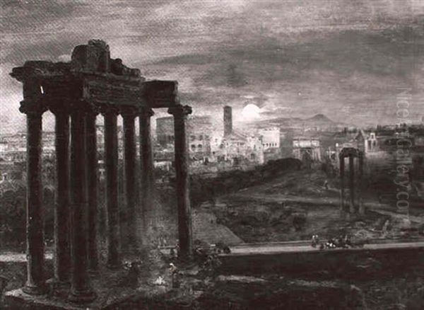 Das Forum Romanum Bei Nacht - view 1