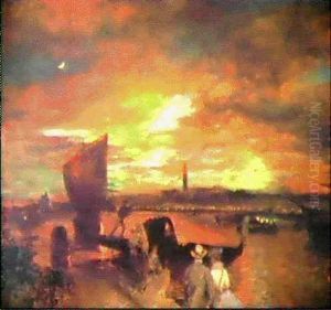 Abendstimmung Vor Venedig by Oswald Achenbach
