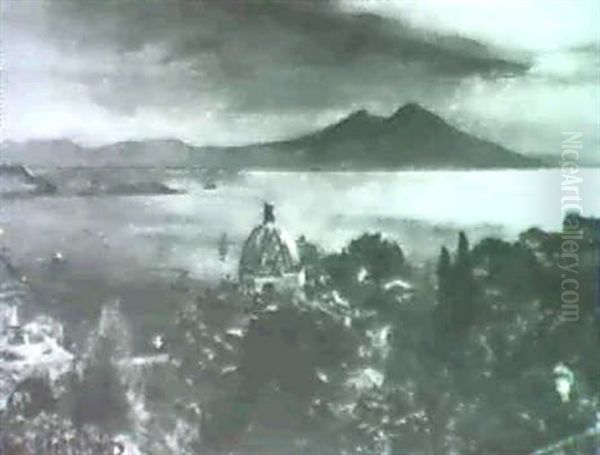 A Moonlit View Of The Bay Of Naples From Posillipo - view 1