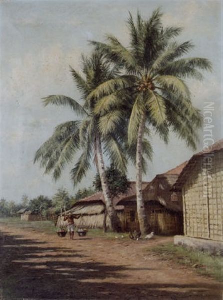 On A Sandy Road In A Desa, Indonesia - view 1