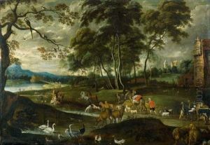 Die Tiere Auf Dem Weg Zur Arche Noah (collab. W/hans Jordaens Iii)