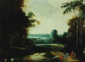 Cavalier Dans Un Paysage Anime