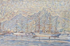 Segelfartyg I Rio by Johann Axel Gustaf Acke