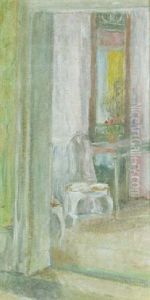 Interior (rokoko) by Johann Axel Gustaf Acke