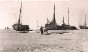 Pecheurs Sur La Plage De Heyst Pecheurs Sur La Plage De Heyst