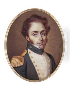 A Young Naval Captain In Uniform With White Facings