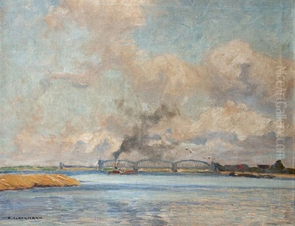 Steamer At The Rhine Bridge - view 1