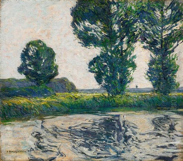 Niederrheinische Flusslandschaft (vor Dem Gewitter) - view 1