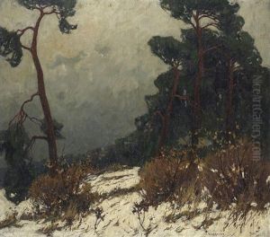 Winter In Den Dunen Mecklenburgs by Otto Ackermann