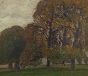 Herbstliche Auenlandschaft Am Niederrhein by Otto Ackermann